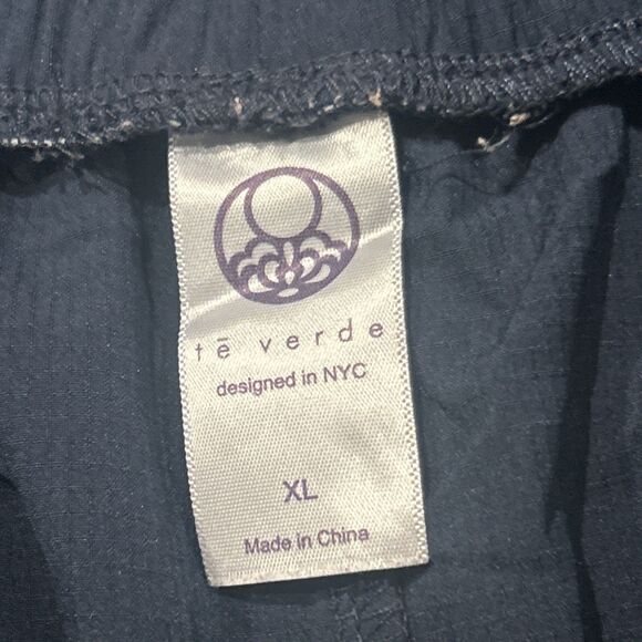 Te Verde Shorts Women's XL Ripstop Bungee Stretch Hiking Colorblock Pockets Blue - Picture 2 of 5